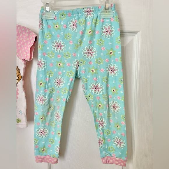 Disney Frozen Toddler Girl Floral Pajama Pants Set Size 3T - Picture 2 of 3